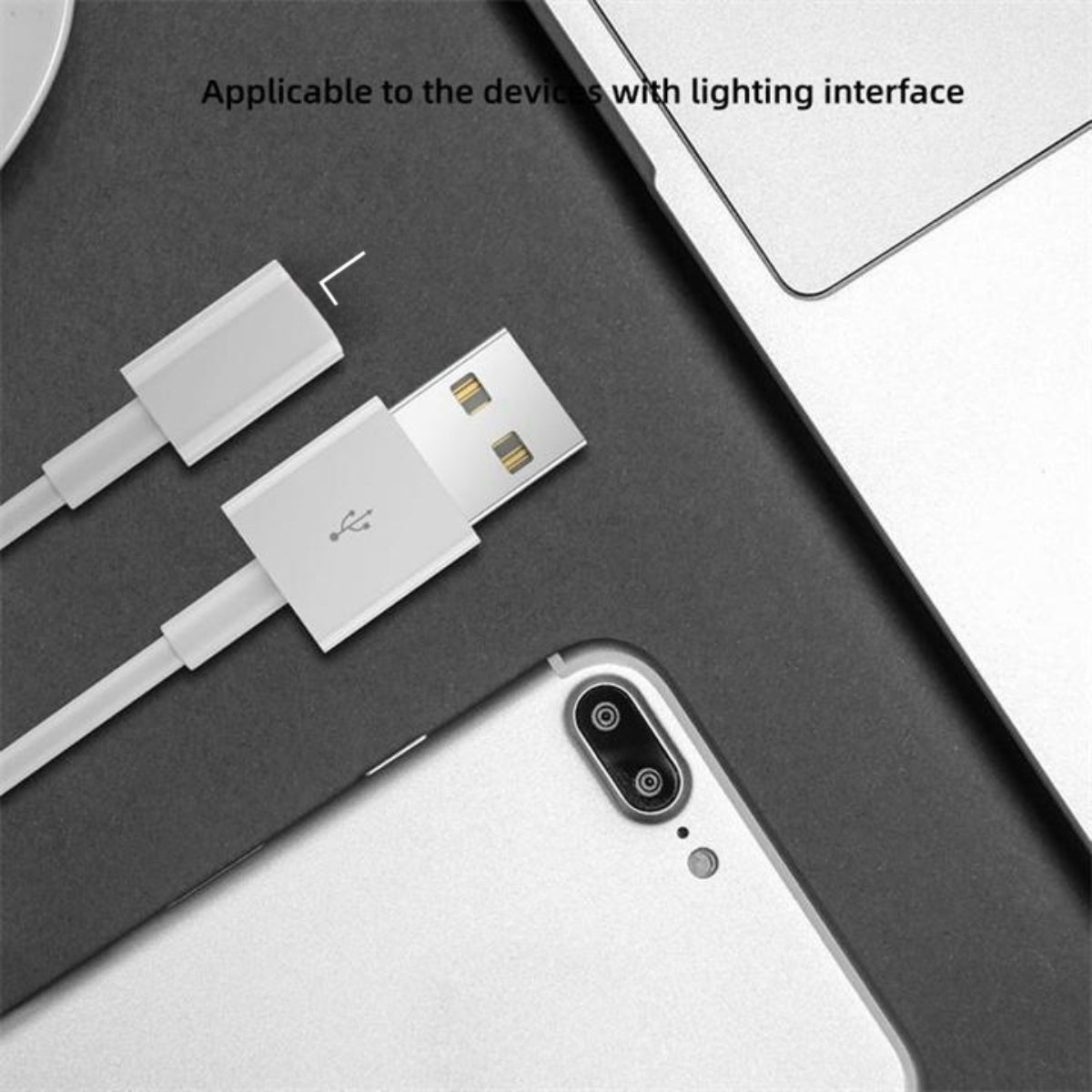 High Quality 5v2a TPE Original Defense Data Cable USB-A to Lighting Super Fast Charger Data Cable for I Phone