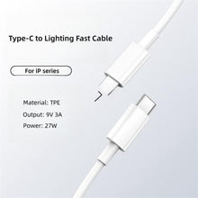 PD 27W USB-C to Light Data Cable for I Phone 14 13 12 Pro Max Fast Charging Data Cable Suitable for I Phone Type C Port