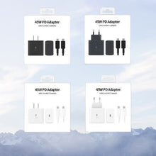 PD 45W USB C Ultra Fast Wall Charger 5A Dual Type-C Fast Charging Cable for Samsung Galaxy S23 S24 S25 Ultra Fold5