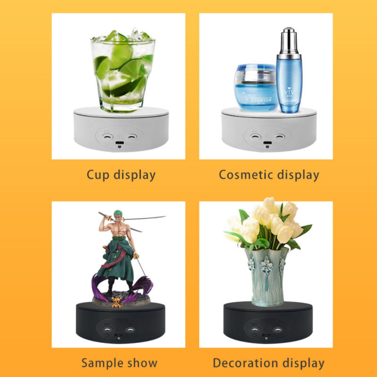 13cm Electric Video Shooting Turntable Display Stand 360 Degrees Rotation Photography Turntable