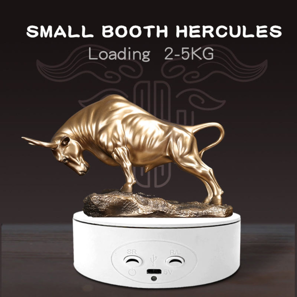 13cm Electric Video Shooting Turntable Display Stand 360 Degrees Rotation Photography Turntable