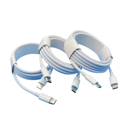 240W USB C Data Cable Power Delivery White TPE Mobile Phone Cable 5A Fast Charging Function